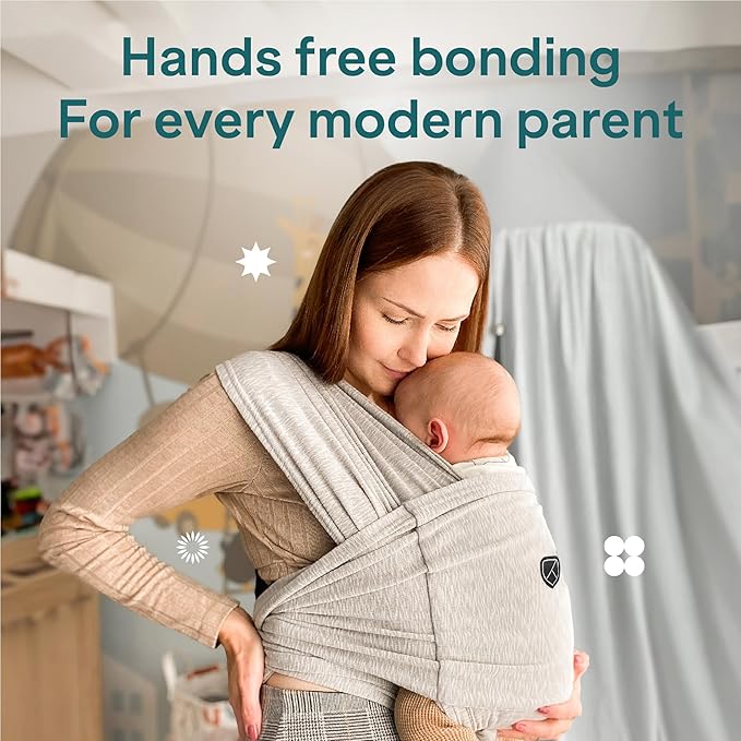 Koala Babycare Baby Carrier Wrap, Easy to Wear As a T-Shirt - Original Baby Carrier Newborn to Toddler - Sling One Size Fits All - Baby Wraps Carrier Up to 22lbs