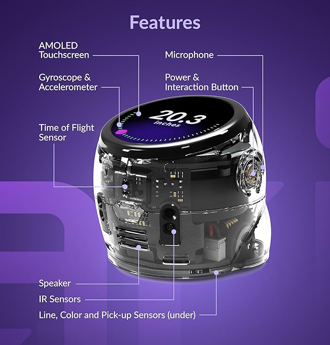Ari Entry Kit | Interactive Learning Robot with Touch Screen, ToF Sensor, Accelerometer, Gyroscope, and AI Integration | Hands-On STEM Education for Classrooms and Homeschool