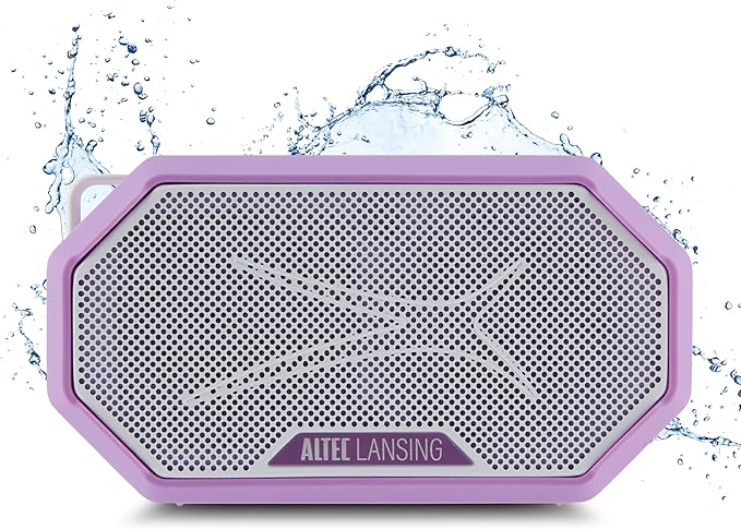 Altec Lansing Portable Bluetooth Speaker HYDRAMINI 2.0, IP67 Waterproof, Portable Speaker, 12h Playtime, Wireless Pairing, USB-C Quick Charge, Magnetic Bluetooth, Voice Assistant Integration