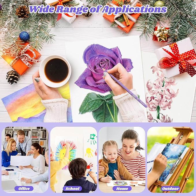 Mixed Media Paper 9" x 12", 40 Sheets (98lb/160gsm) Multipurpose Heavyweight Loose Drawing Art Paper for Sketching, Sketch Book, Gouache, Painting, Sketchbook, Drawing Pad Book, School