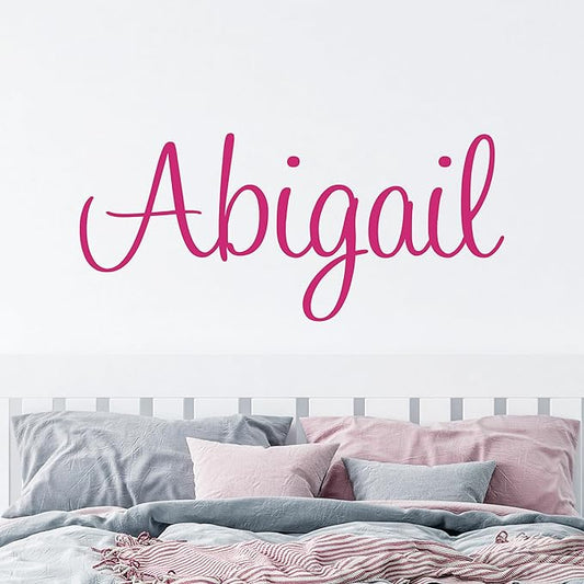 Name Wall Decal Sticker - Multiple Font Custom Baby Name - Nursery Wall Sticker - Baby Girl Baby Boy Room Wall Decor - 130519PRE