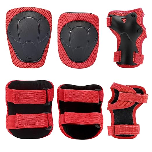 Knee Pads for Kids Kneepads and Elbow Pads Toddler Protective Gear Set Kids Elbow Pads and Knee Pads for Girls Boys with Wrist Guards 3 in 1 for Skating Cycling Bike Rollerblading Scooter