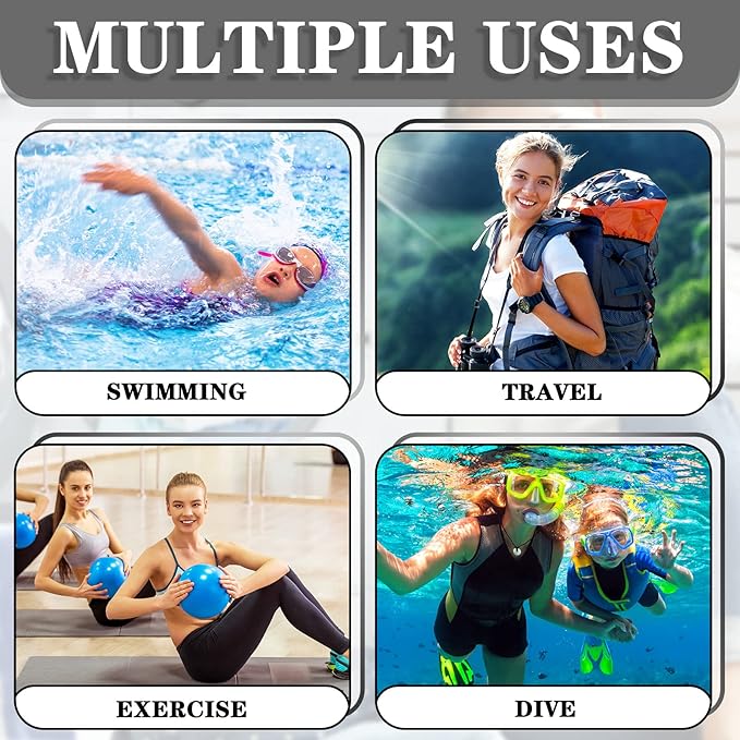 Shappy 2 Pcs Large Travel Laundry Bag Washable Waterproof Wet Dry Large Dirty Clothes Bag Bathing Workout(Stripe Style)