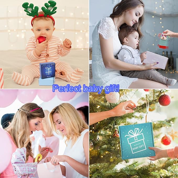 BLOOBLOOMAX Sock rattles for Babies 0-24 Months Baby Animal Foot Finder Educational Toys