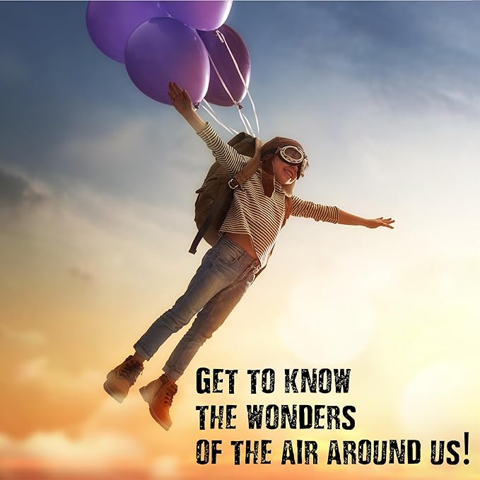 Einstein’s Air Science Kit for Kids. STEM for Boys & Girls Aged 8 and Above. 15 Exciting Experiments Inside. Detailed Picture Guide Included.