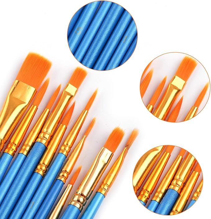 AROIC Watercolor Paint Set, 36-Color Watercolor Paint with 10 Brushes, Non-Toxic Washable Watercolors for Kids & Adults, Art Supplies for Painting, Drawing, DIY Crafts, School, Classroom, Artist Use