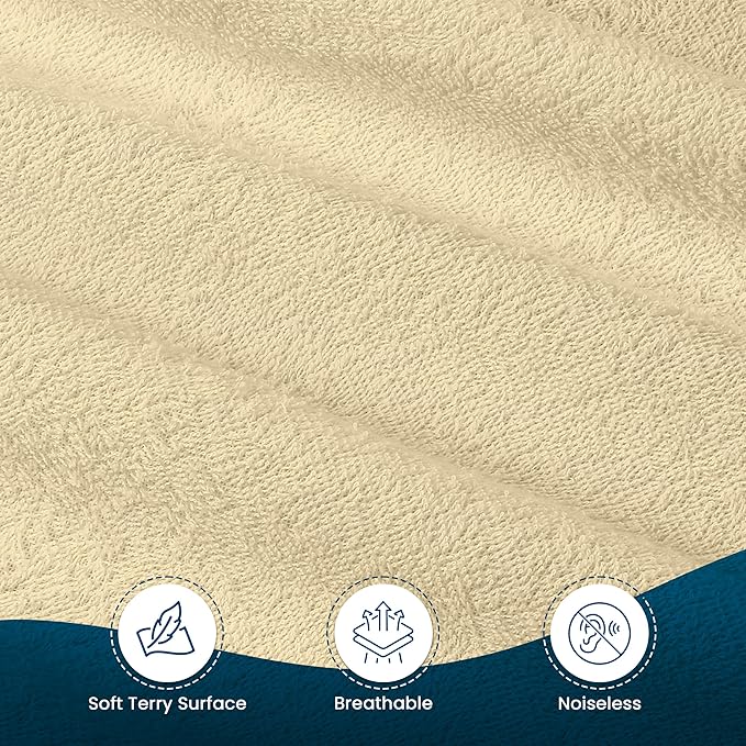 Utopia Bedding Waterproof Mattress Protector Full Size, Premium Terry Mattress Cover 200 GSM, Breathable, Fitted Style with Stretchable Pockets (Beige)