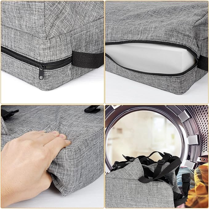 Toddler Booster Seat for Dining Table HOSEASCA 12.6x3.34 Inch Portable High Chair for Travel, Compact Lightweight Travel Booster Seat with Adjustable Straps for Baby