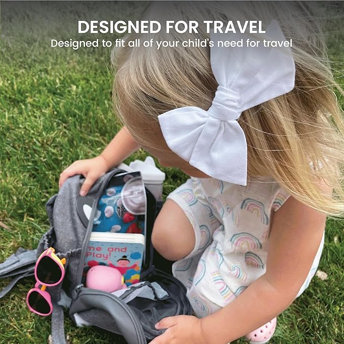 Lulyboo Toddler Backpack Leash - Baby Walking Harness & Anti-Lost Wrist Tether - Kids Backpack 5 Storage Pockets and 2 Adjustable Child Leashes for Kids 1, 2,3,4,5,6,7 Years Old - Ultra-Soft - Panda