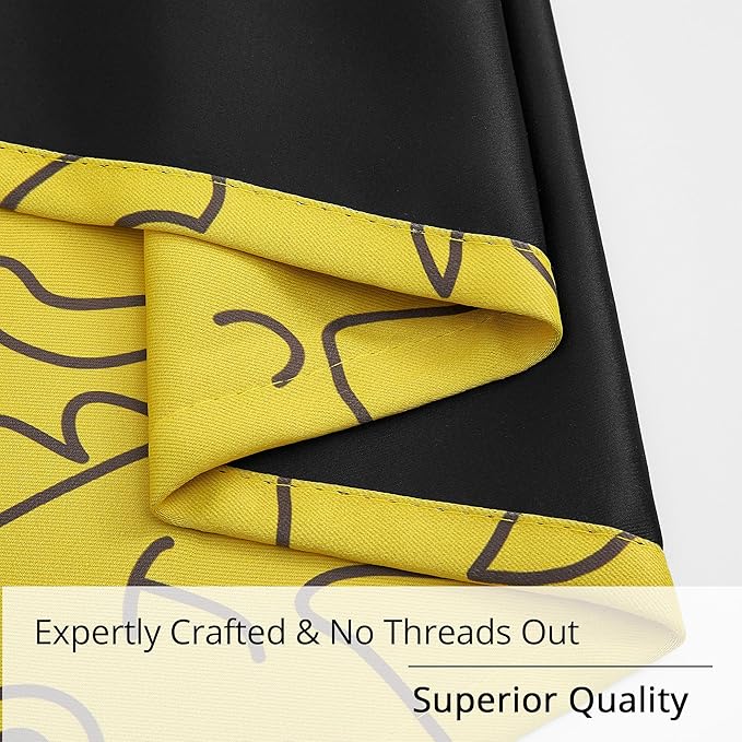 Dinosaur Blackout Curtains for Kids Room - 2 Panels, Each W52×L63, 100% Blackout, Thermal Insulated, Noise Reducing, Perfect for Kids Room and Nersury