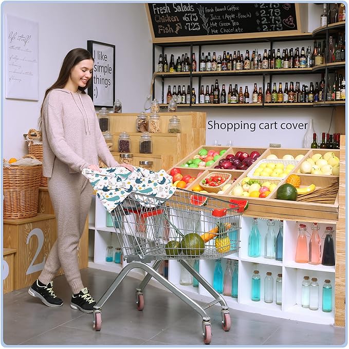 Car Seat Covers for Babies - Multi- use Nursing Carseat Canopy, Breastfeeding Covers, Baby Shower Gifts for Boys and Girls (sea World)