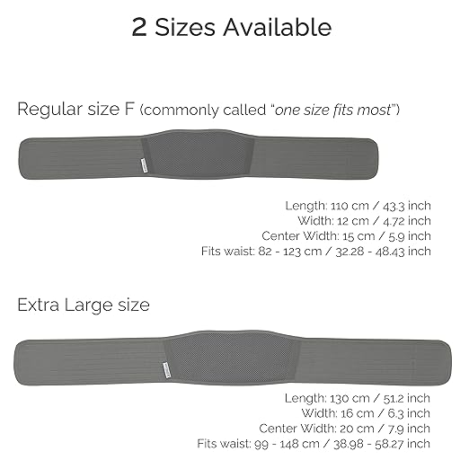 NeoTech Care Adjustable Maternity Belt - Light and Breathable Pregnancy Belly Support Band for Pregnant Women (Grey, Extra Large Size)