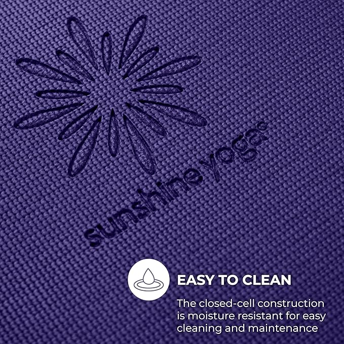 Sunshine Yoga Voyage Yoga Mat, 10 Pack, 72" x 24" Professional Studio and Gym Bulk Yoga Mats, 5mm Thick, Durable, Anti-Tear, Non Slip Fitness and Exercise Mats