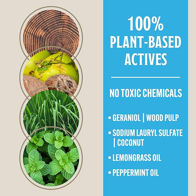 Grandpa Gus's Natural Mosquito Repellent Spray, Time-Release Plant-Based Actives, Non-Greasy, No Stains, DEET-Free, 4 oz (Pack of 2)