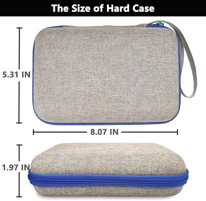 Case Compatible with Giiker Super Slide Brain Games, Protective Storage Bag Holder for Giiker Brain Teaser Puzzles Games Toys (Only Case) (Blue-Grey)