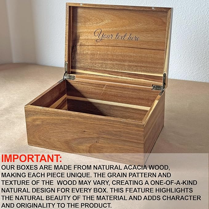 Happy Retirement Box for Memories - Never Underestimate the Difference You Made Retirement Gift for Teacher, Engraved Keepsake Box, A Truly Great Teacher Farewell Gift, Memory Chest, 11 x 8 x 4.75 in
