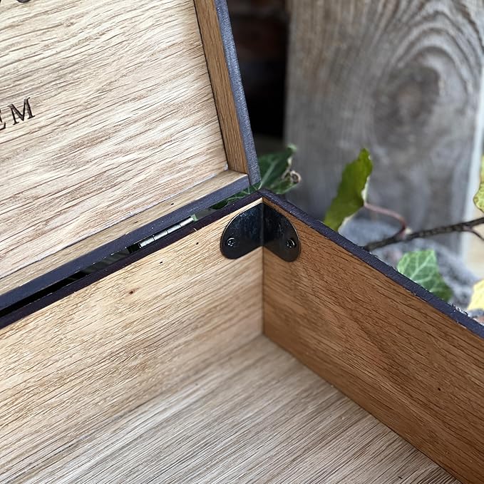 Personalized wooden name box for memories, keepsake Christmas gift, present for Him, Her, Boyfriend, Girlfriend, Baby Boy, Baby Girl, Brother, Sister, Guy, Groomsmen, Bride Friend for Birthday