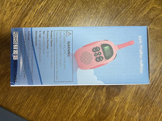 Walkie Talkies for Kids Rechargeable 2 Pack Walkie Talkies, Long Range 22 Channels 2 Way Radio Kids Birthday Toy Gift for 3-12 Year Old Boys Girls Outdoor Adventures Camping Hiking