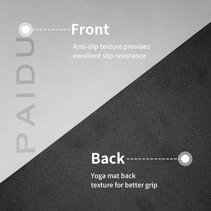 Yoga Mat Non Slip Anti-tear,extra thick-2/5 inch（10MM）High Resiliency Professional POE Yoga Mats for Women Men Kids,72"x24"inch,Workout, Yoga, Pilates and Floor Exercise, with Carrier Strap