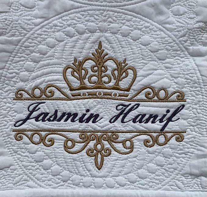 Personalized Baby Blanket Baby Quilt Monogrammed Blankets for Boys and Girls Embroidered Baby Gifts Princess Crown
