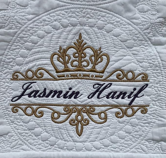 Personalized Baby Blanket Baby Quilt Monogrammed Blankets for Boys and Girls Embroidered Baby Gifts Princess Crown