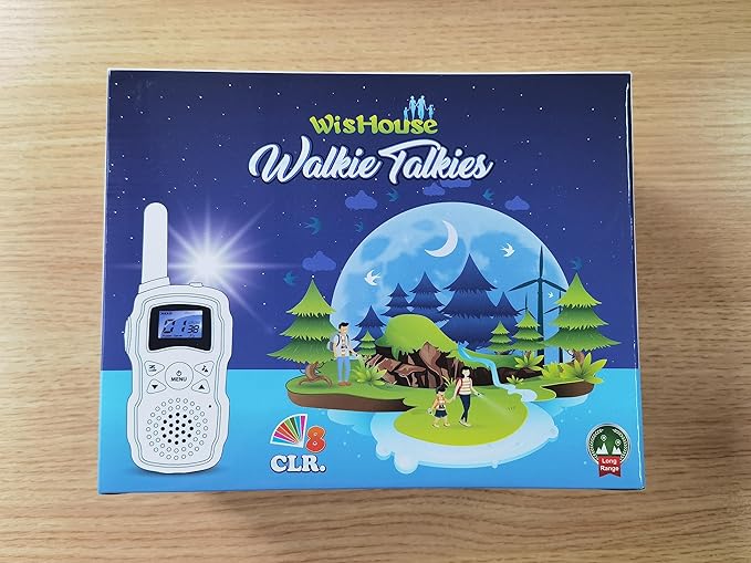 Wishouse Kids Walkie Talkies Rechargeable 3 Pack, Girls Boys Toys Age 7 8 9 10 for Outdoor Camping Adventure Games with Flashlight, Birthday Xmas Gift for 4 5 6 Year Old Children