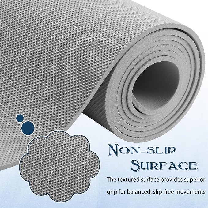 10 Pack Yoga Mats Bulk, 68'' x 24'' x 4mm Thick Yoga Mats for Kids and Adult Gym Mats Bundle Latex Free Exercise Mats with Non Slip Texture for Outdoor Yoga, Pilates or Workout