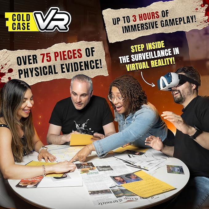 Cold Case VR - The Case of The Fatal Follower - Immersive VR Murder Mystery Party Game - 1 to 6 Players - for Ages 14 and Up
