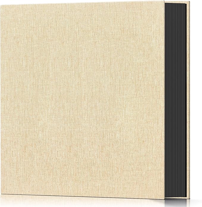 Popotop Photo Album 4x6 600 Pockets for Wedding Gifts,Linen Hardcover Picture Albums for Family Anniversary Baby Vacation Pictures