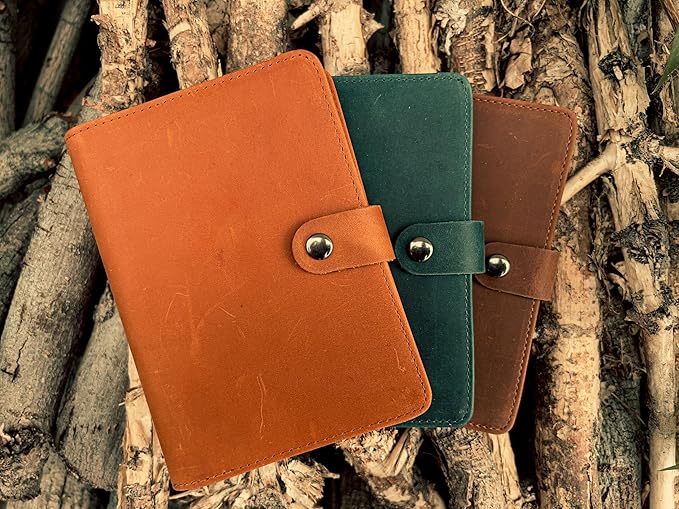 Genuine Leather AirTag and Moto Tag Passport Holder and Wallet for Men and Women RFID Blocking for Secure Traveling and Documentation Organizer (Brown)