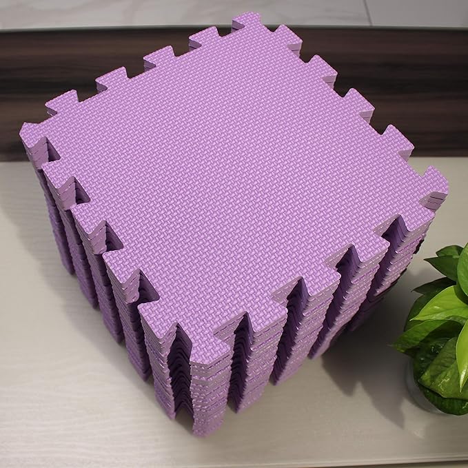 MQIAOHAM® 25 Pieces Puzzle Play Mats, Soft Baby Play Mat, Kids Interlocking Foam Floor Tiles, Toddlers Carpet Playmats G301025-111