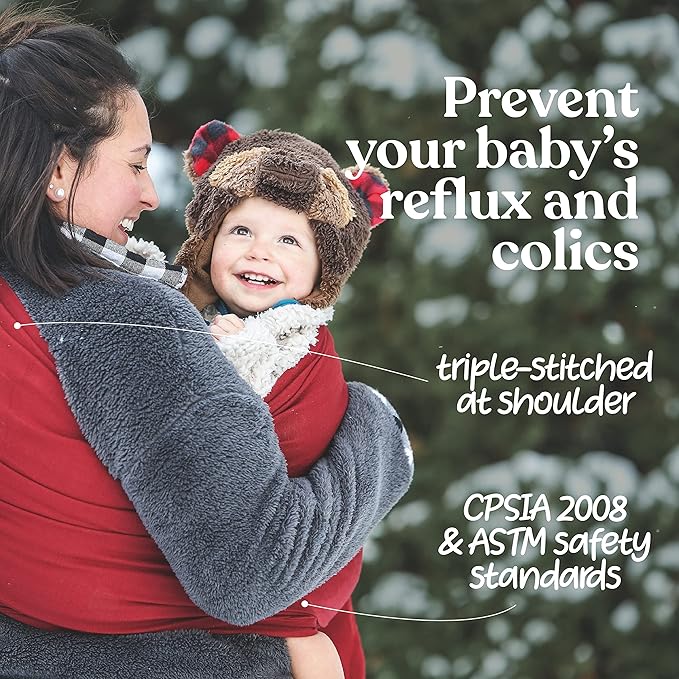 Nalakai Luxury Ring Sling Baby Carrier, Soft Linen Blend Baby Sling, Baby Wrap, Wear Your Little One Close to Your Heart, Comfort, Style